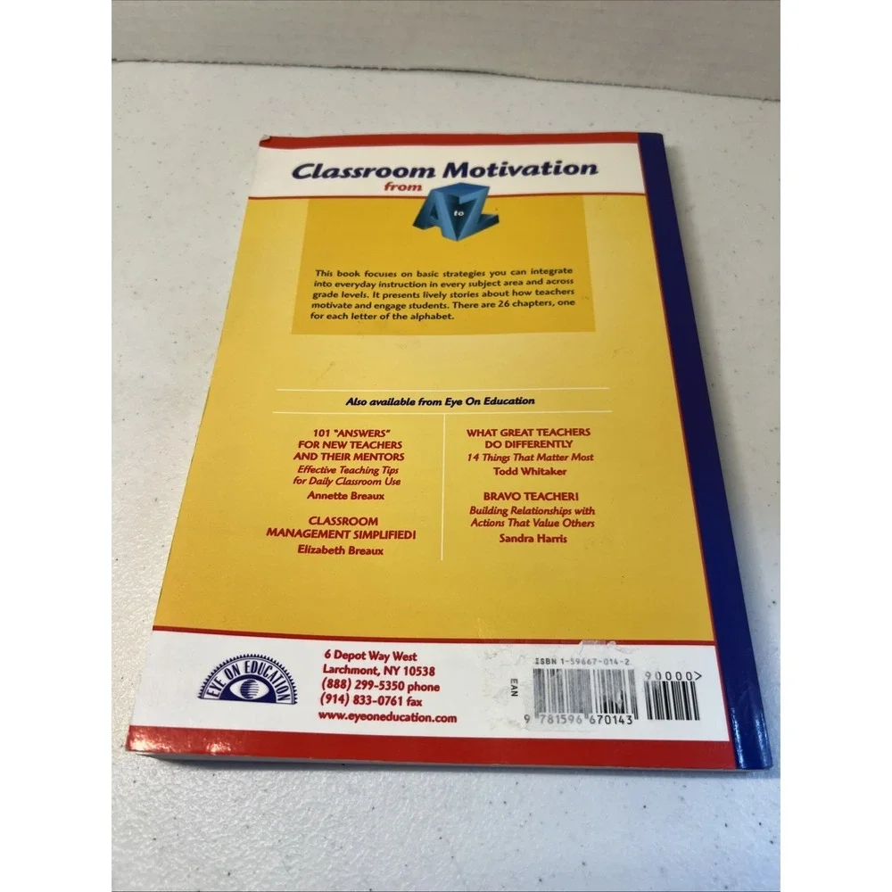 Classroom Motivation A to Z: How to Engage Your Students in Learning Blackburn